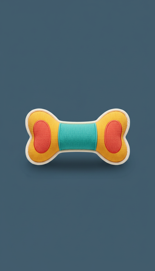 Plush Squeaker Ball Toy